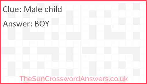 Male child Answer