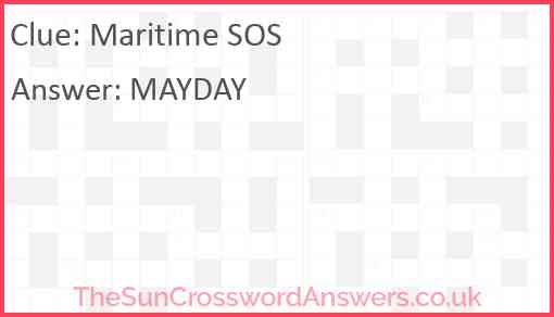 Maritime SOS Answer
