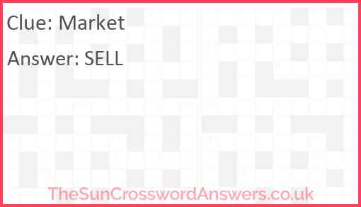 Market crossword clue TheSunCrosswordAnswers co uk