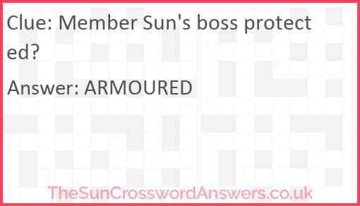 Member Sun's boss protected? Answer
