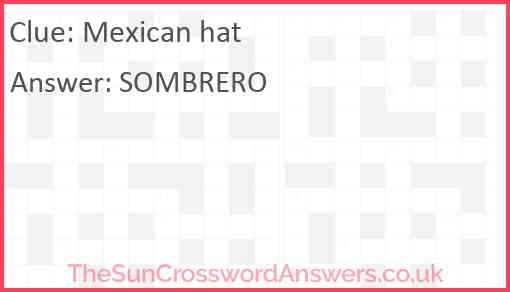 Mexican hat Answer
