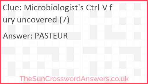Microbiologist's Ctrl-V fury uncovered (7) Answer