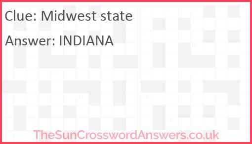 Midwest state Answer