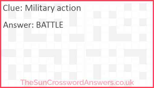 Military action Answer