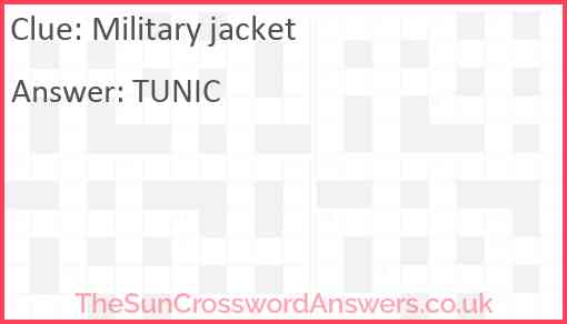 Military jacket Answer