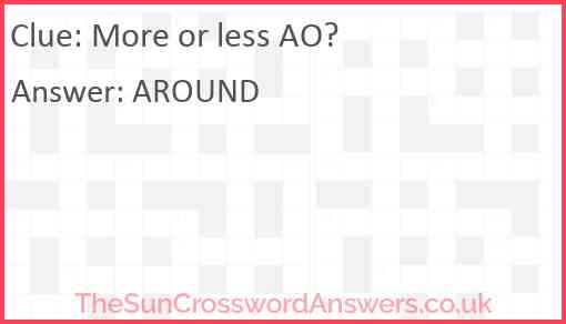 More or less AO? Answer