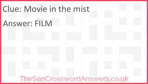 Movie in the mist Answer