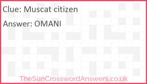 Muscat citizen Answer