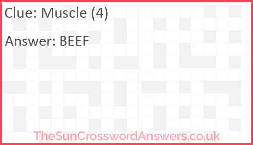 Muscle (4) Answer
