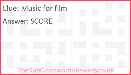 Music for film Answer