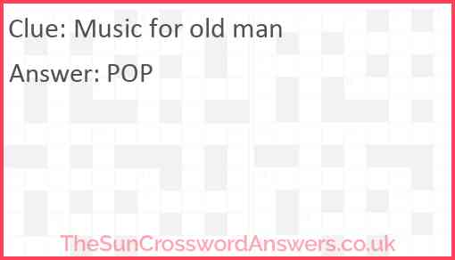 Music for old man Answer