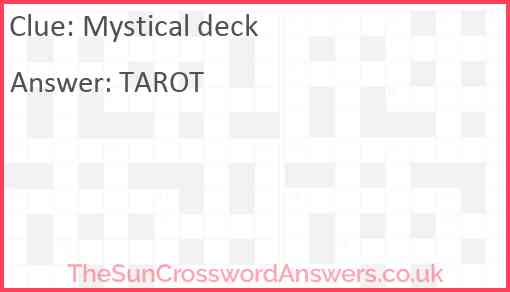 Mystical deck Answer