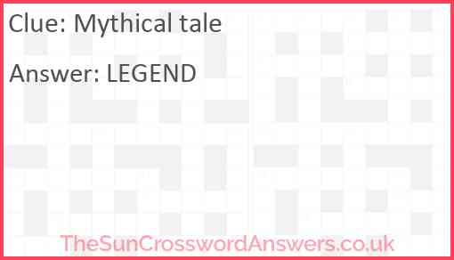 Mythical tale Answer