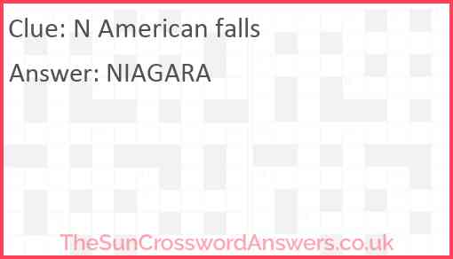 N American falls Answer