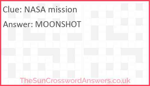 NASA mission Answer