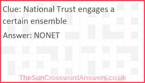 National Trust engages a certain ensemble Answer