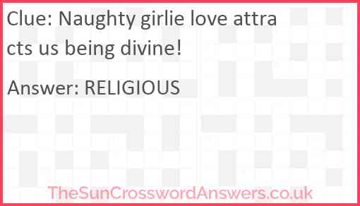 Naughty girlie love attracts us being divine! Answer
