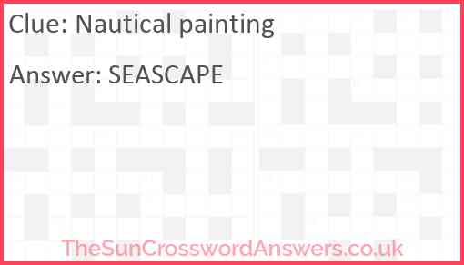 Nautical painting Answer