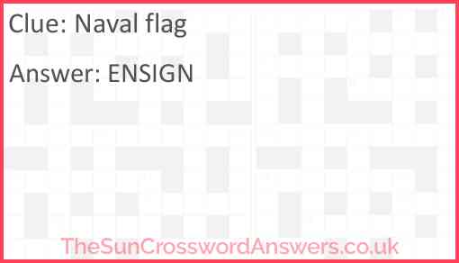 Naval flag Answer