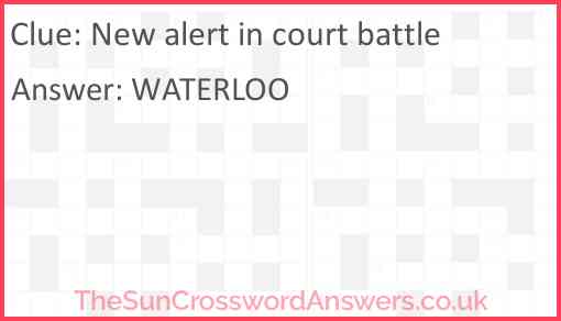 New alert in court battle Answer