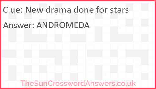 New drama done for stars Answer