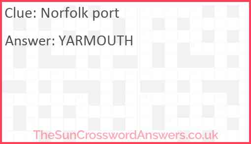 Norfolk port Answer