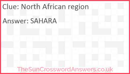 North African region Answer