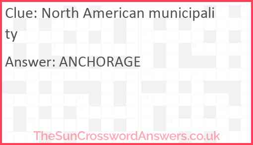 North American municipality Answer