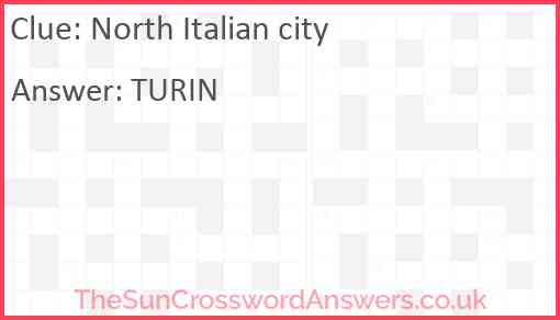 North Italian city Answer