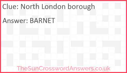 North London borough Answer
