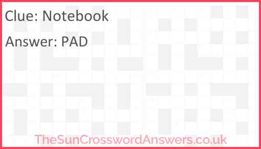 Notebook Answer