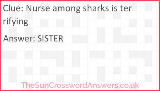 Nurse among sharks is terrifying Answer