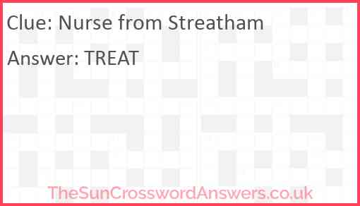 Nurse from Streatham Answer