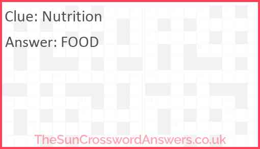 Nutrition Answer