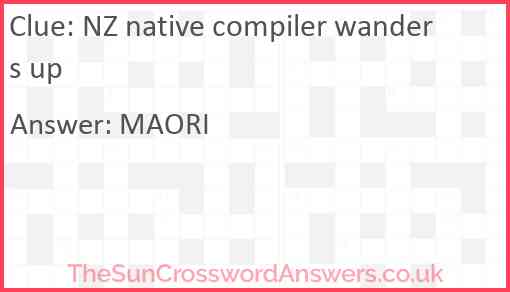 NZ native compiler wanders up Answer