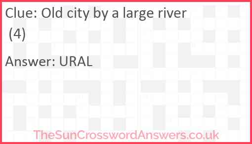 Old city by a large river (4) Answer