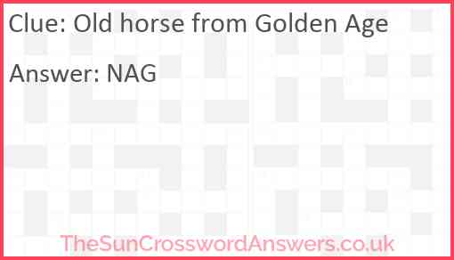 Old horse from Golden Age Answer