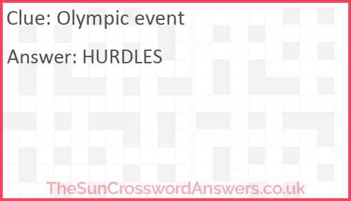 Olympic event Answer
