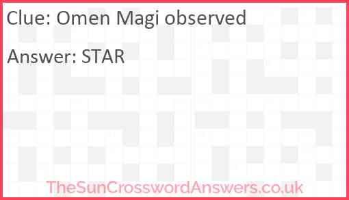 Omen Magi observed Answer