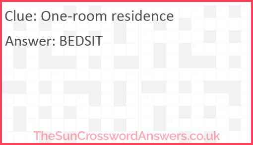 One-room residence Answer
