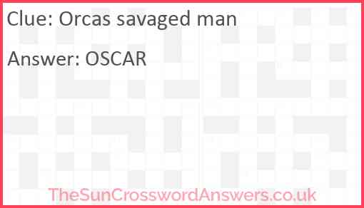 Orcas savaged man Answer