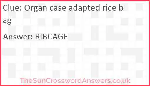 Organ case adapted rice bag Answer