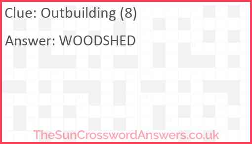 Outbuilding (8) Answer