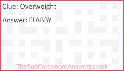 Overweight Answer