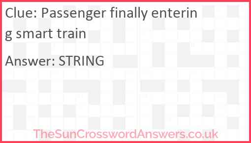 Passenger finally entering smart train Answer