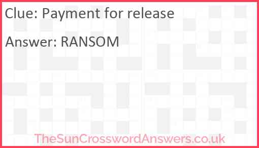 Payment for release Answer