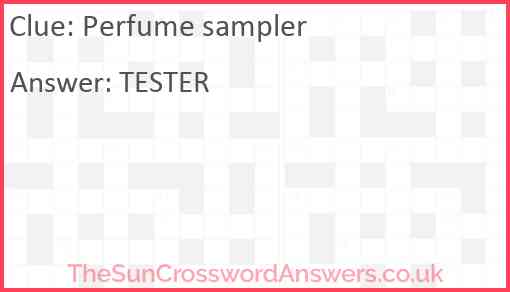 Perfume sampler Answer