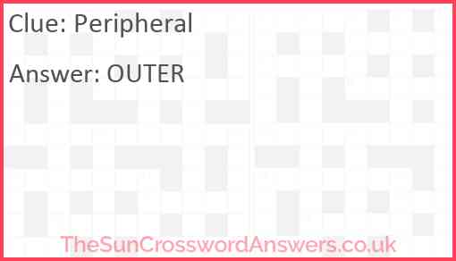 Peripheral Answer