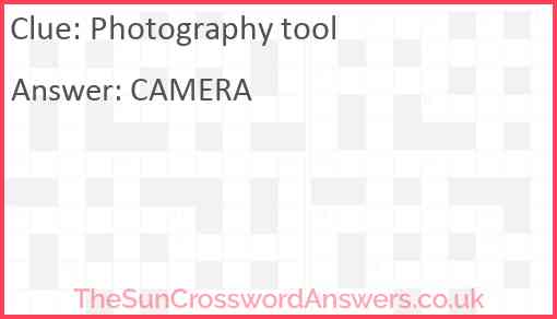 Photography tool Answer