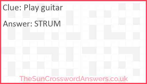 Play guitar Answer